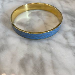 Like new J.Crew blue and gold bangle bracelet
